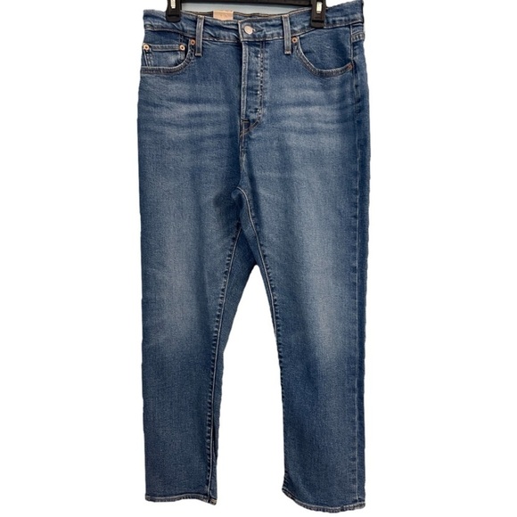 NWT Levi’s Straight Jeans Wedgie Button Fly Size 14 Short Petite 32” Waist New - Picture 6 of 12